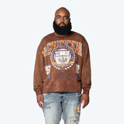 Big and Tall - Magnificence French Terry Crewneck - Mustang