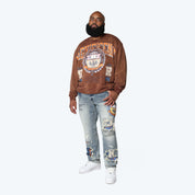 Big and Tall - Magnificence French Terry Crewneck - Mustang