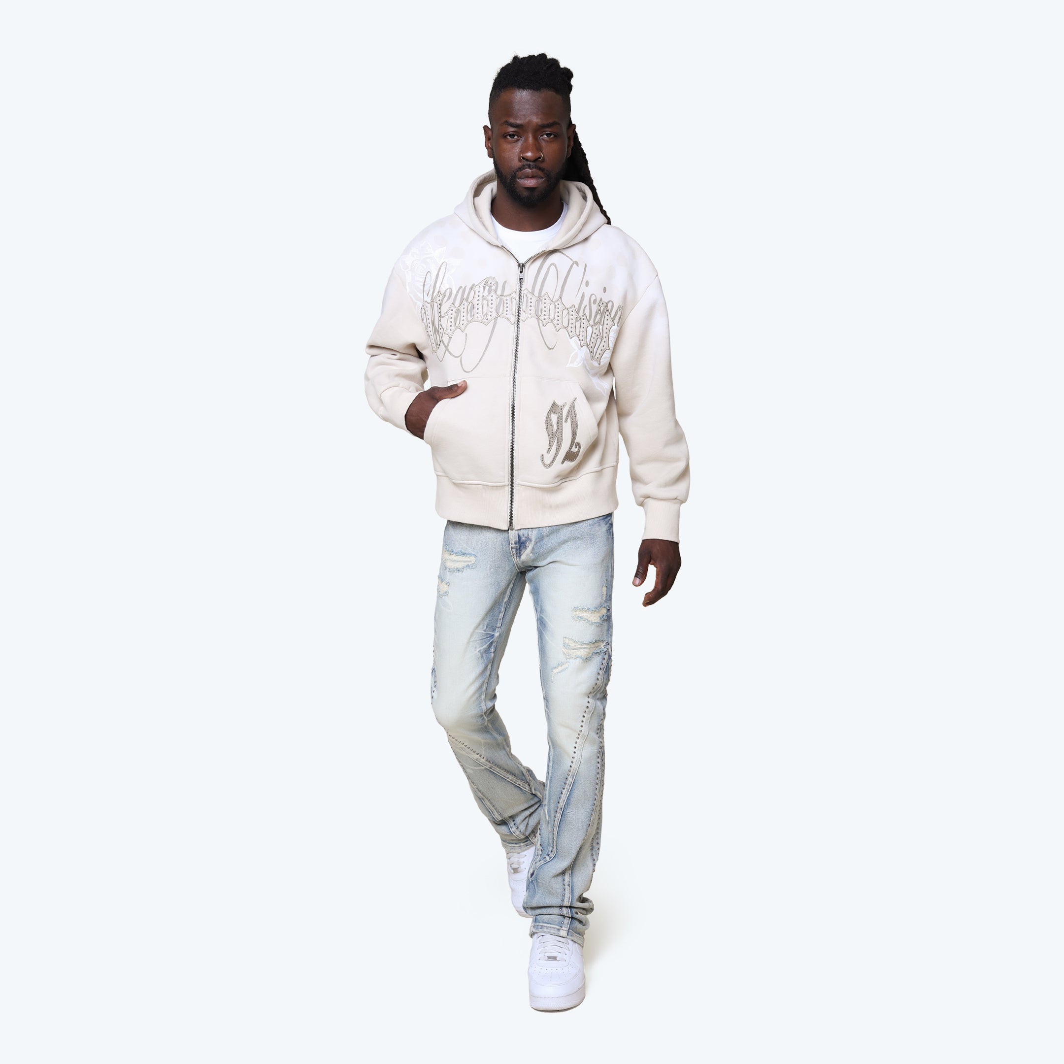 Oversized Legacy Vision Hoodie - Light Khaki