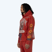 Oversized Glory 2-Fer Hoodie - Cinnabar