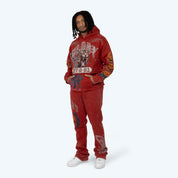 Oversized Glory 2-Fer Hoodie - Cinnabar