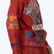 Oversized Glory 2-Fer Hoodie - Cinnabar