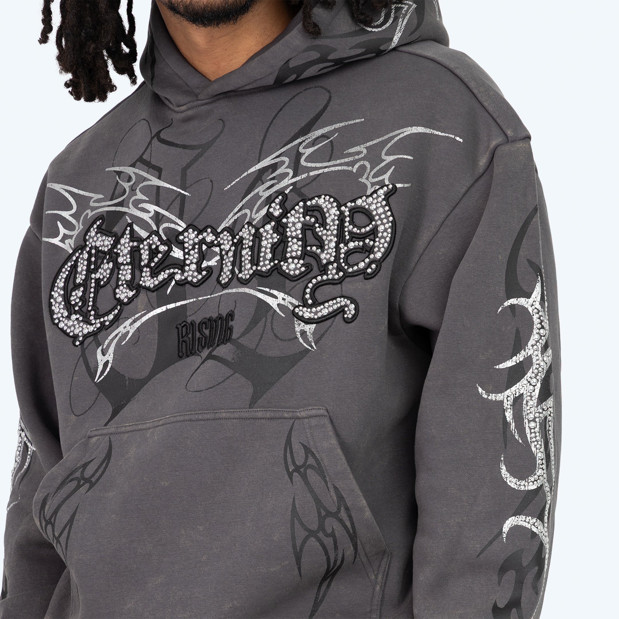 Oversized Eternity Fleece Hoodie - Asphalt