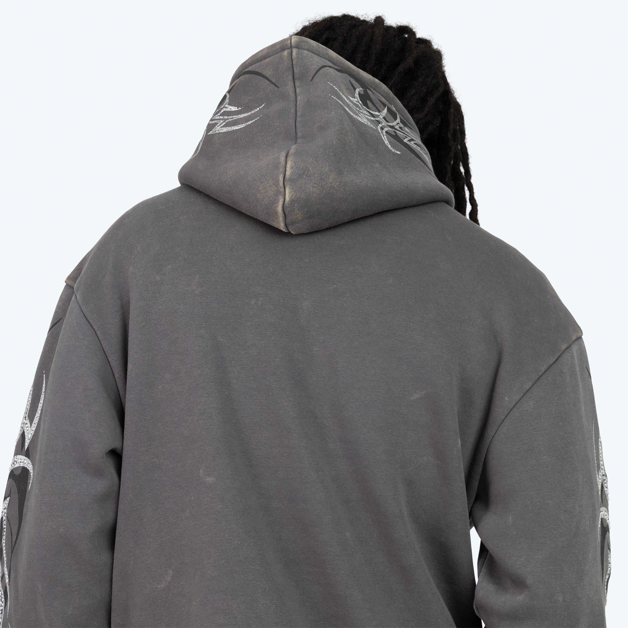 Oversized Eternity Fleece Hoodie - Asphalt