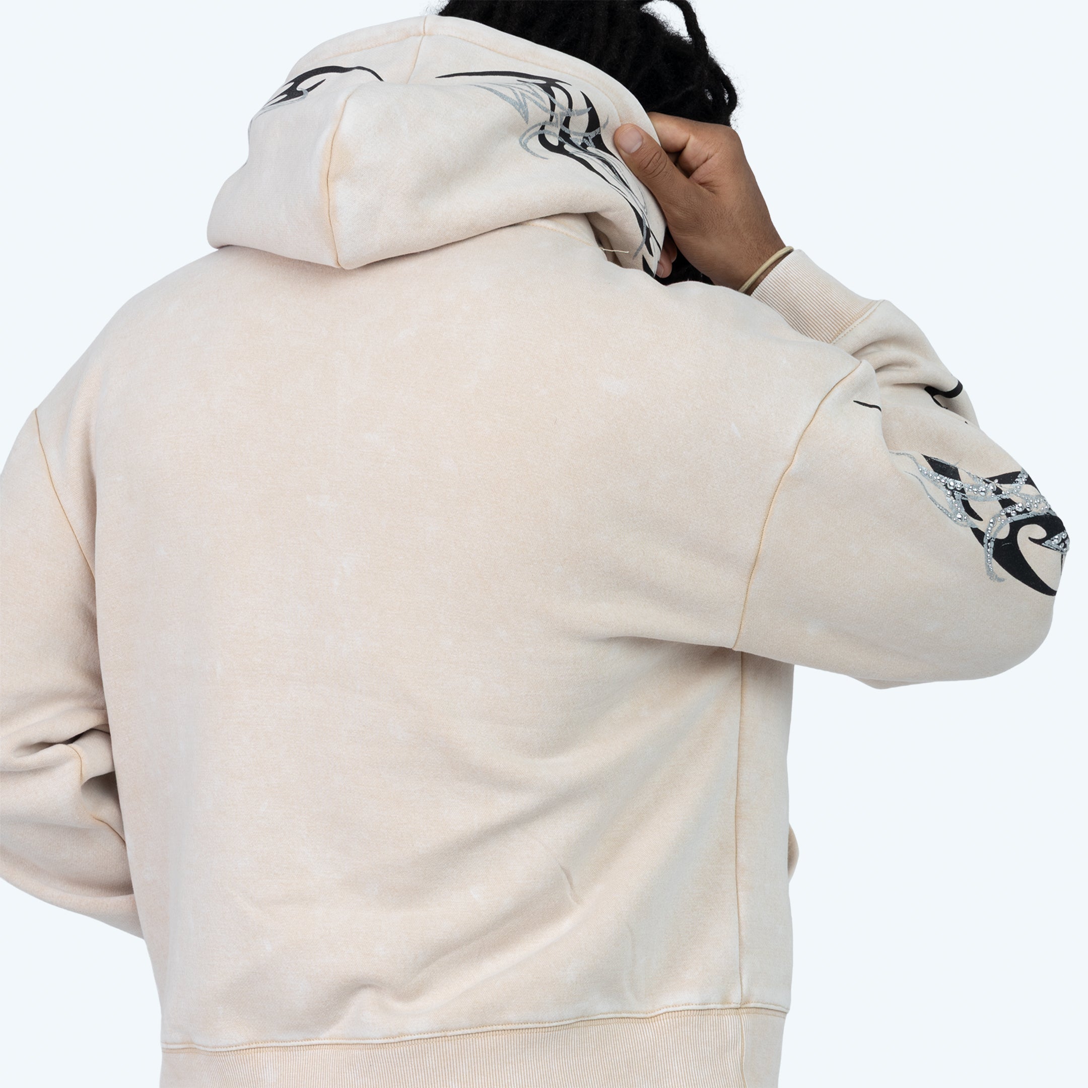 Oversized Eternity Fleece Hoodie - Clay