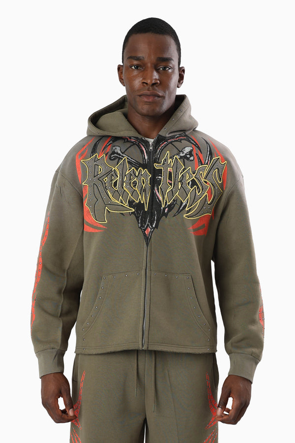 Relentless Fleece Hoodie - Olive