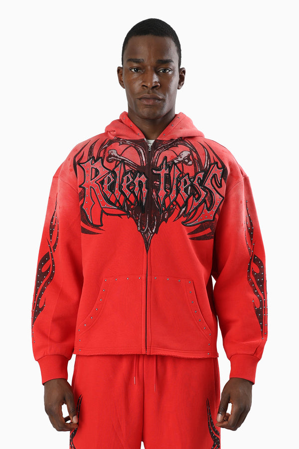 Relentless Fleece Hoodie - True Red