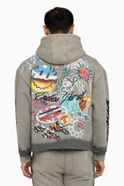 Endless Pursuit Studded Hoodie - December Sky