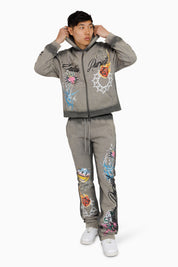 Endless Pursuit Studded Hoodie - December Sky