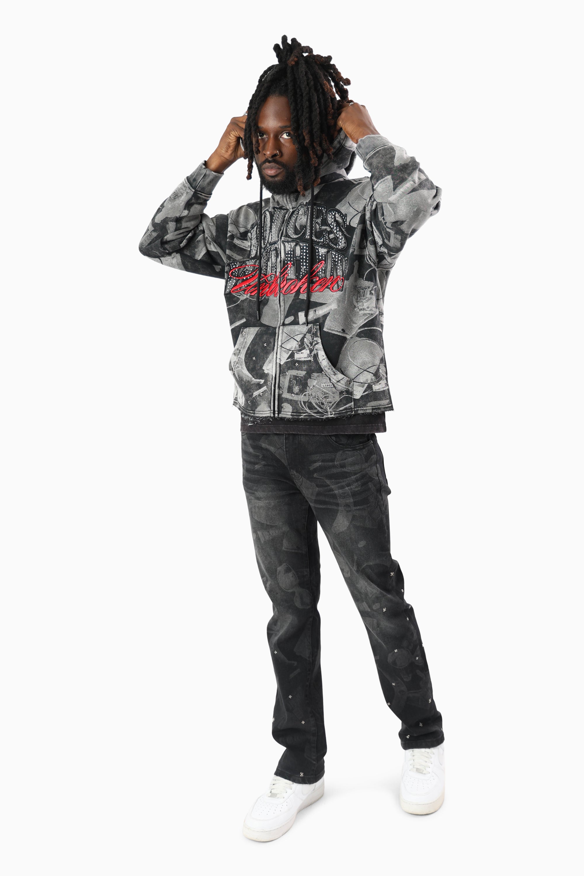 Voices Within Full Zip Hoodie - Black