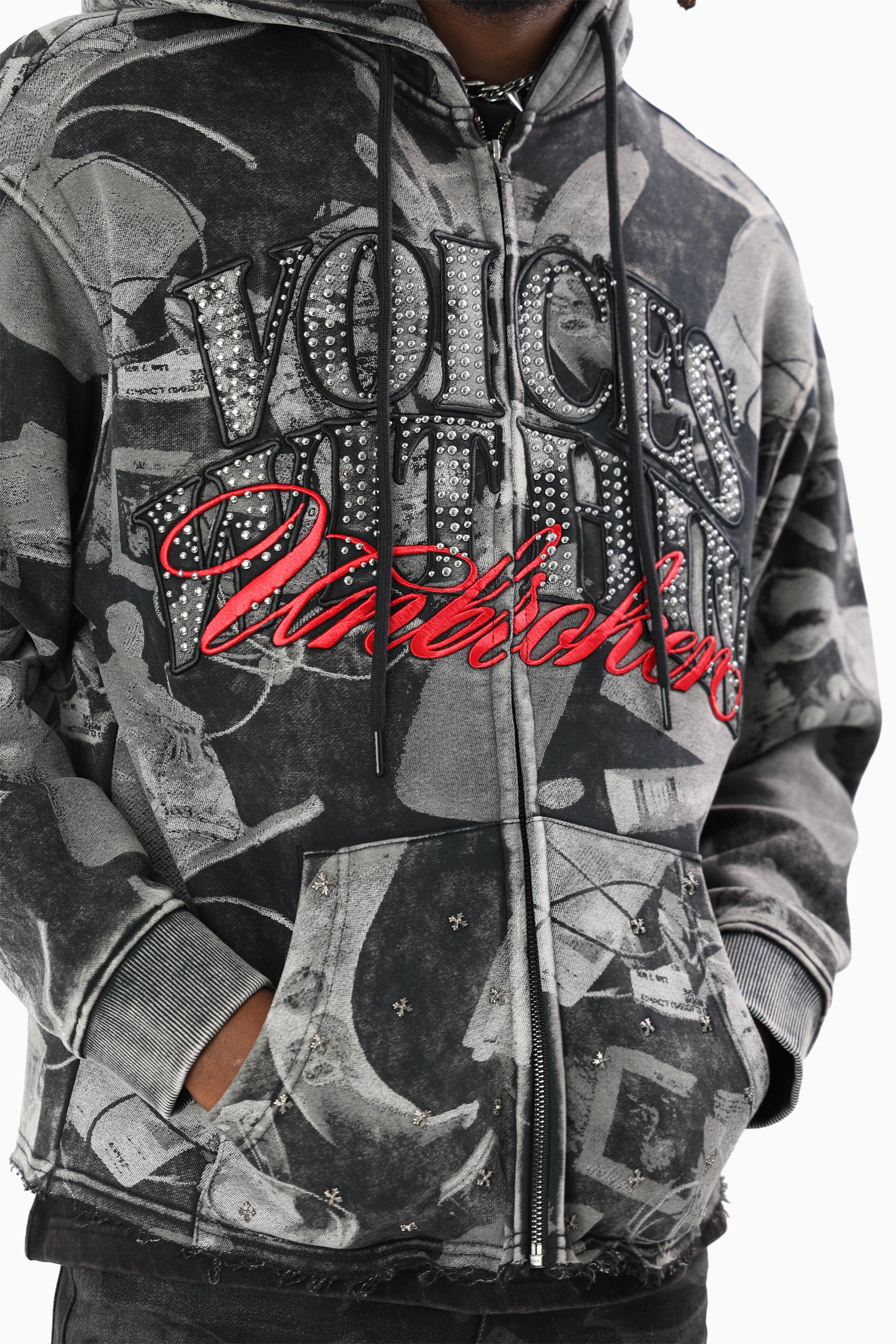 Voices Within Full Zip Hoodie - Black