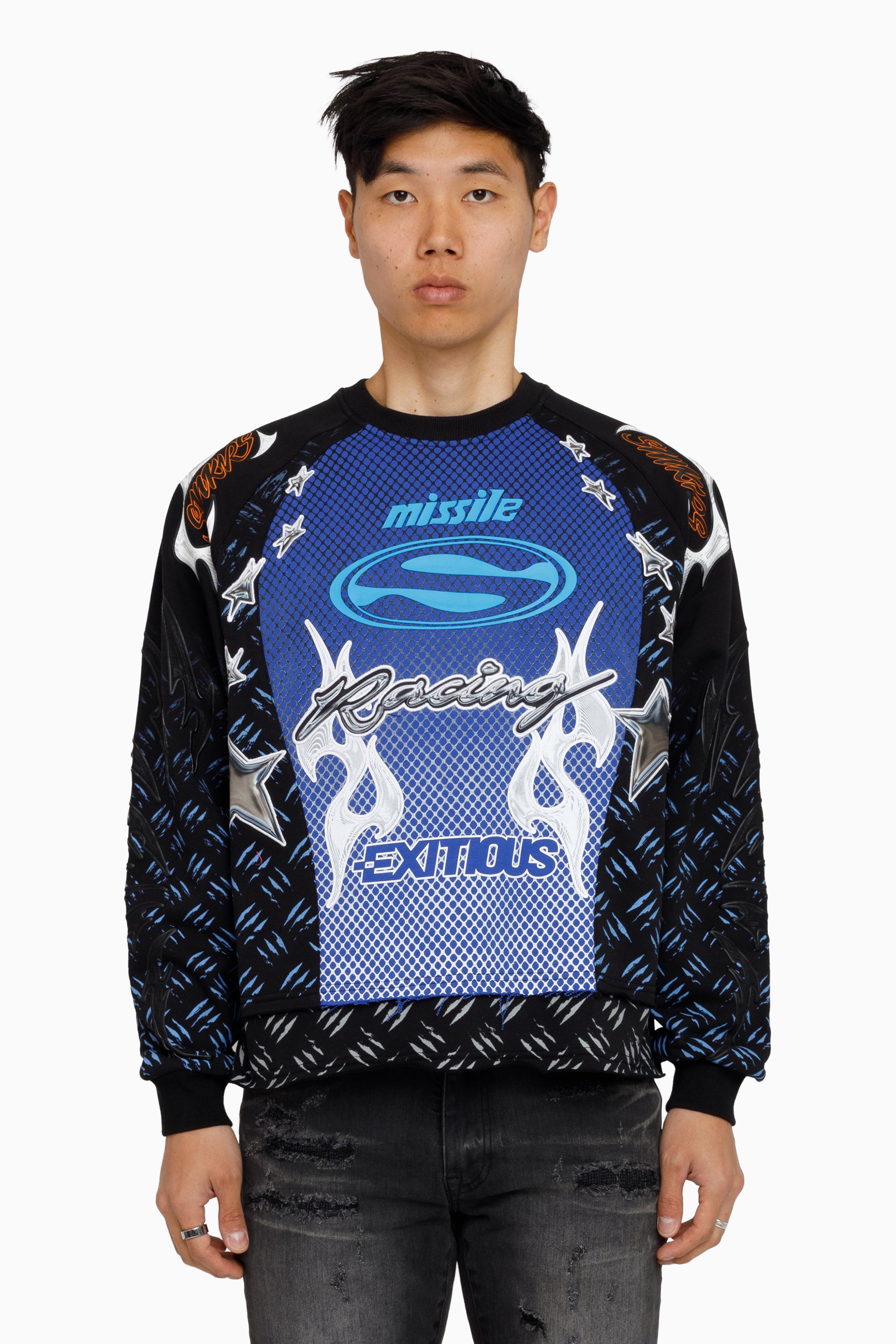Pursue 2-Fer LS Sweatshirt - Black