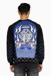 Pursue 2-Fer LS Sweatshirt - Black