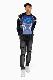 Pursue 2-Fer LS Sweatshirt - Black