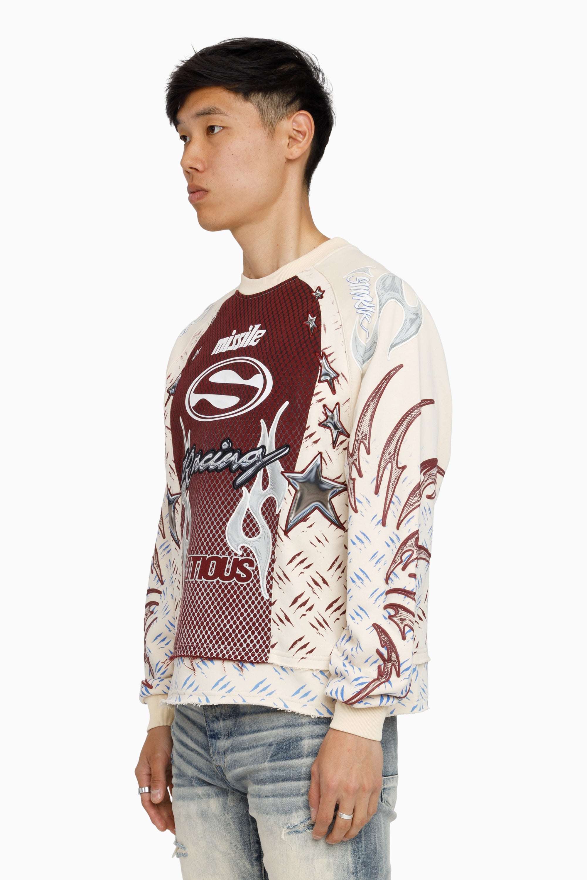 Pursue 2-Fer LS Sweatshirt - Tapioca