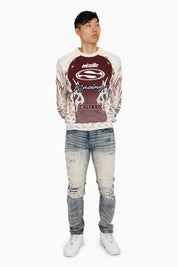 Pursue 2-Fer LS Sweatshirt - Tapioca