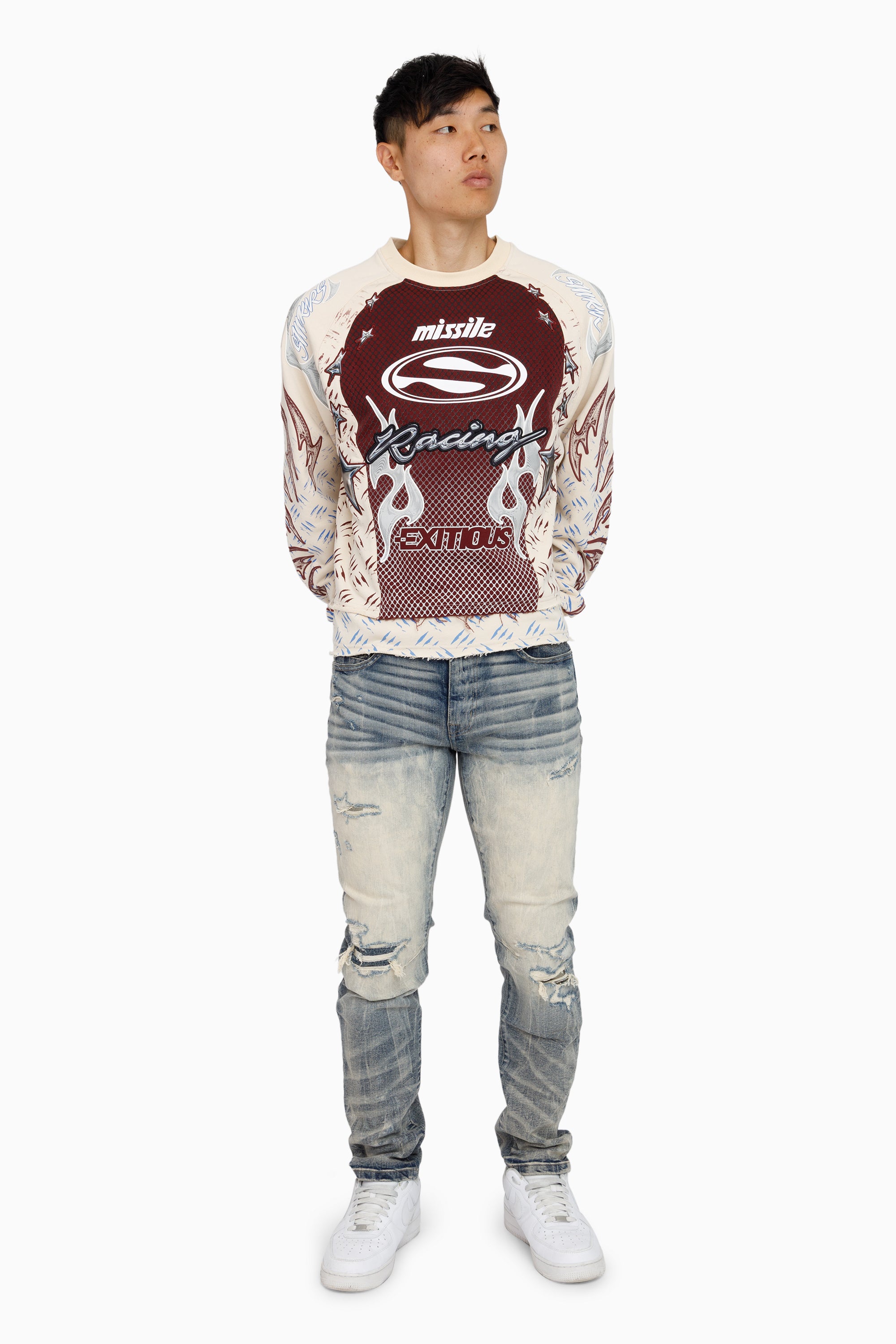 Pursue 2-Fer LS Sweatshirt - Tapioca
