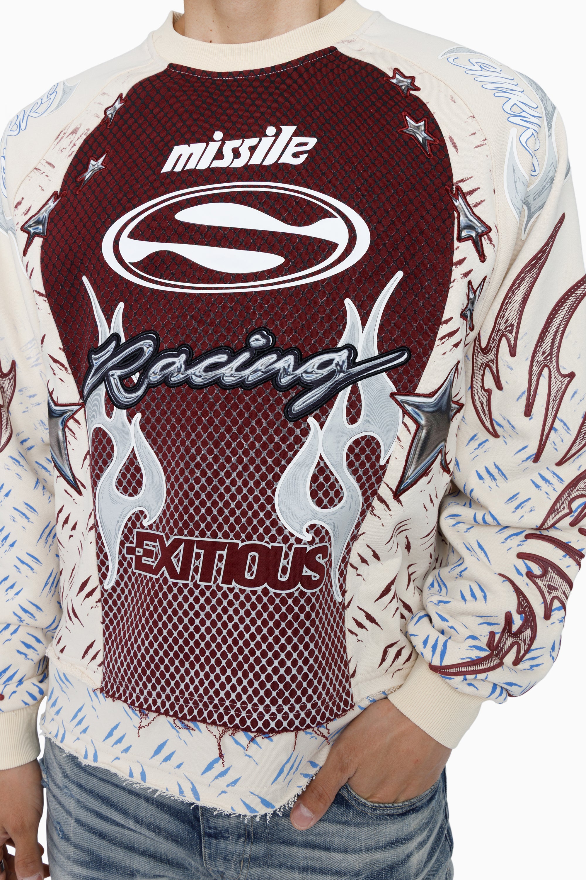 Pursue 2-Fer LS Sweatshirt - Tapioca