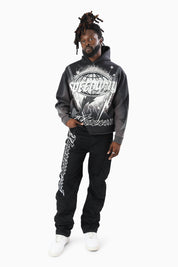 Speedway Dip Dye Hoodie - Black