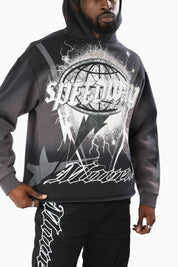 Speedway Dip Dye Hoodie - Black