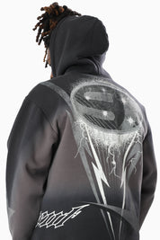 Speedway Dip Dye Hoodie - Black