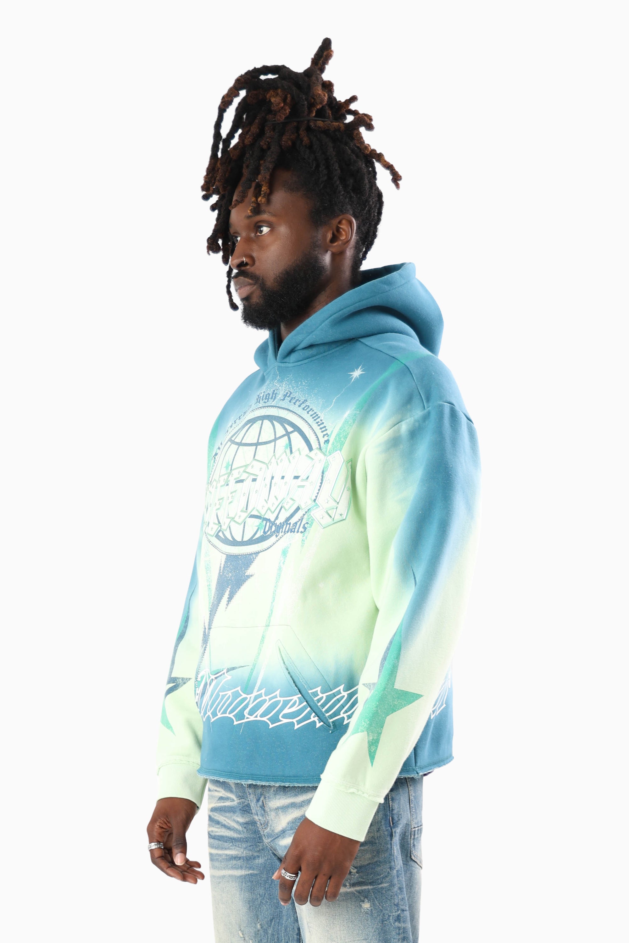 Speedway Dip Dye Hoodie - Spray