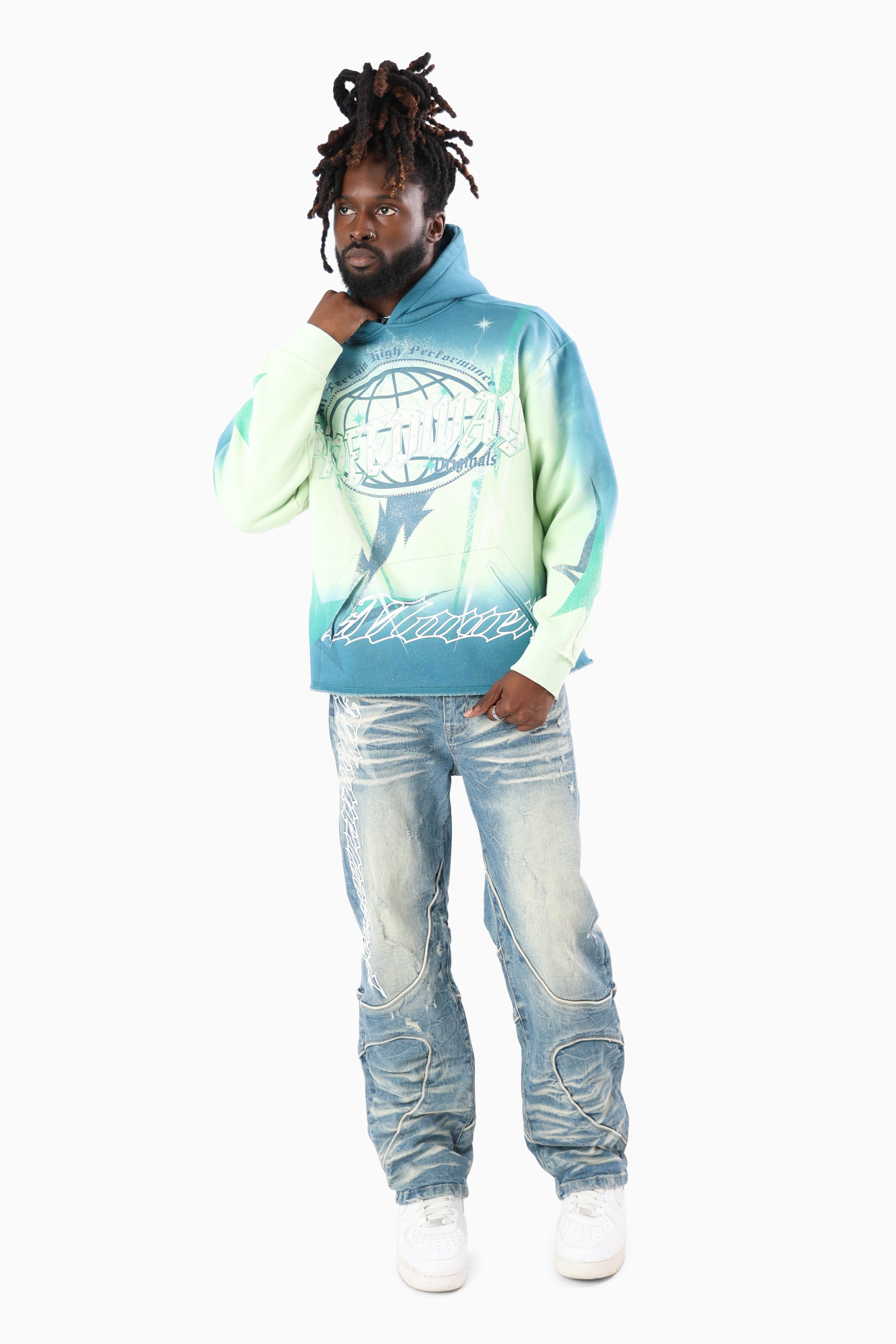 Speedway Dip Dye Hoodie - Spray