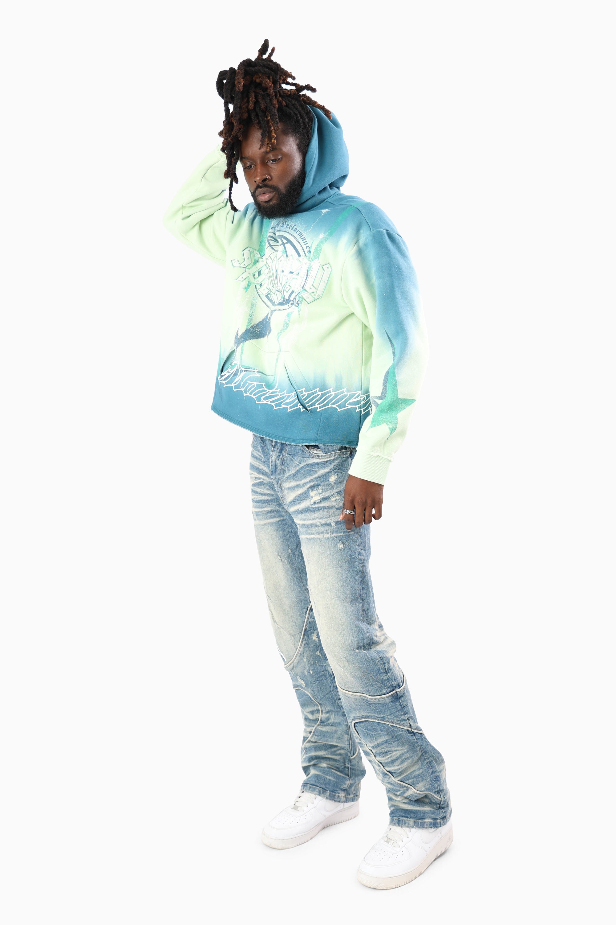 Speedway Dip Dye Hoodie - Spray
