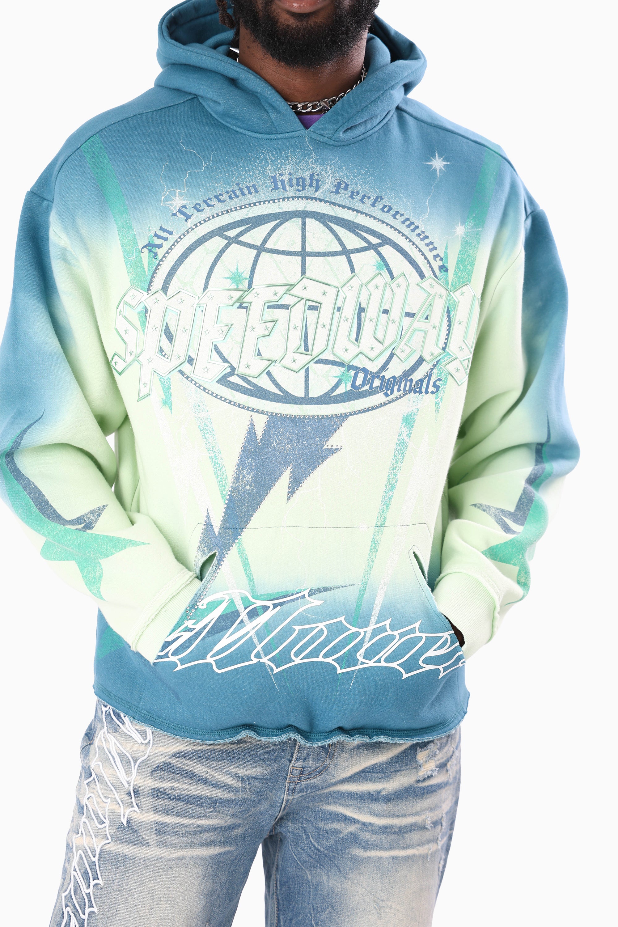 Speedway Dip Dye Hoodie - Spray