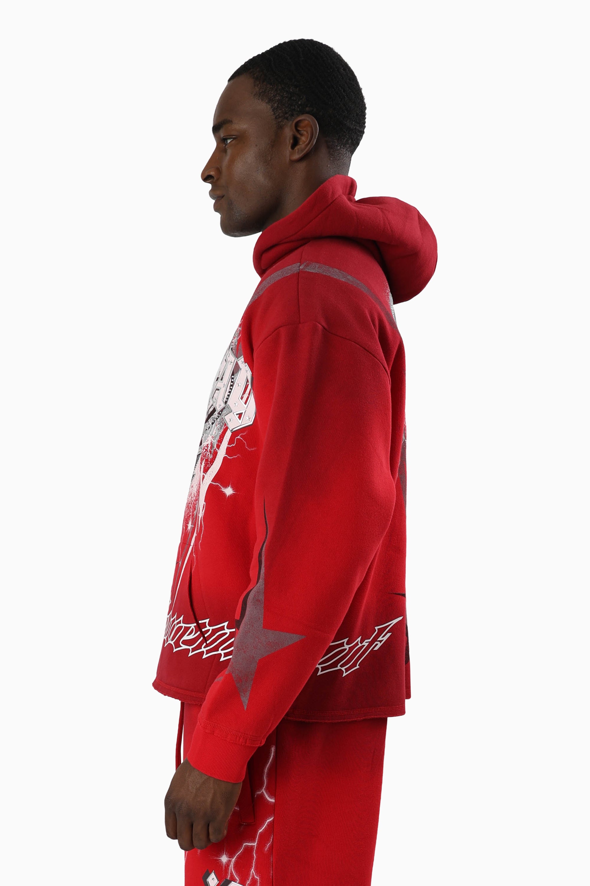 Speedway Dip Dye Hoodie - True Red