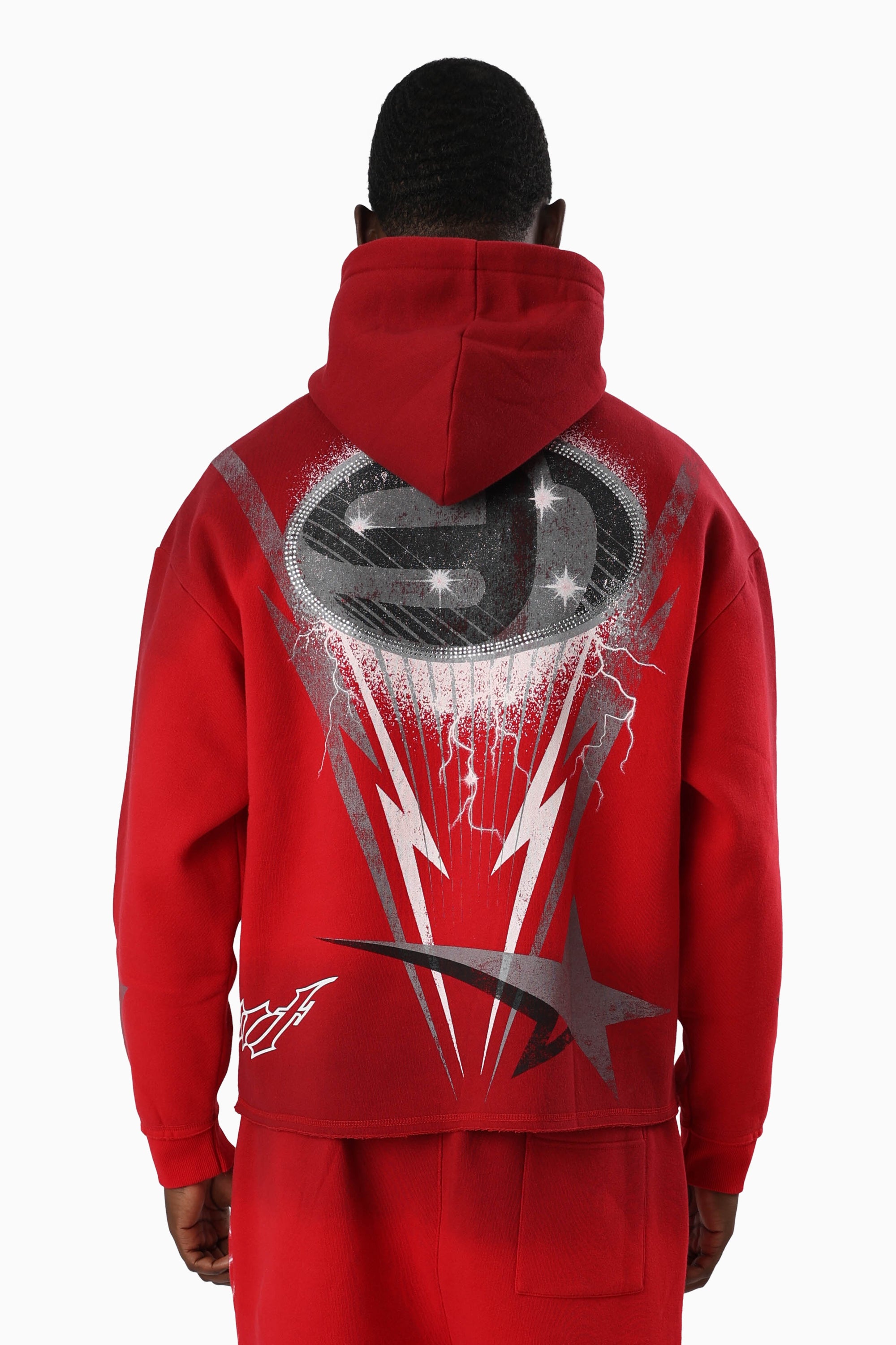 Speedway Dip Dye Hoodie - True Red