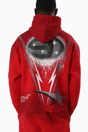 Speedway Dip Dye Hoodie - True Red