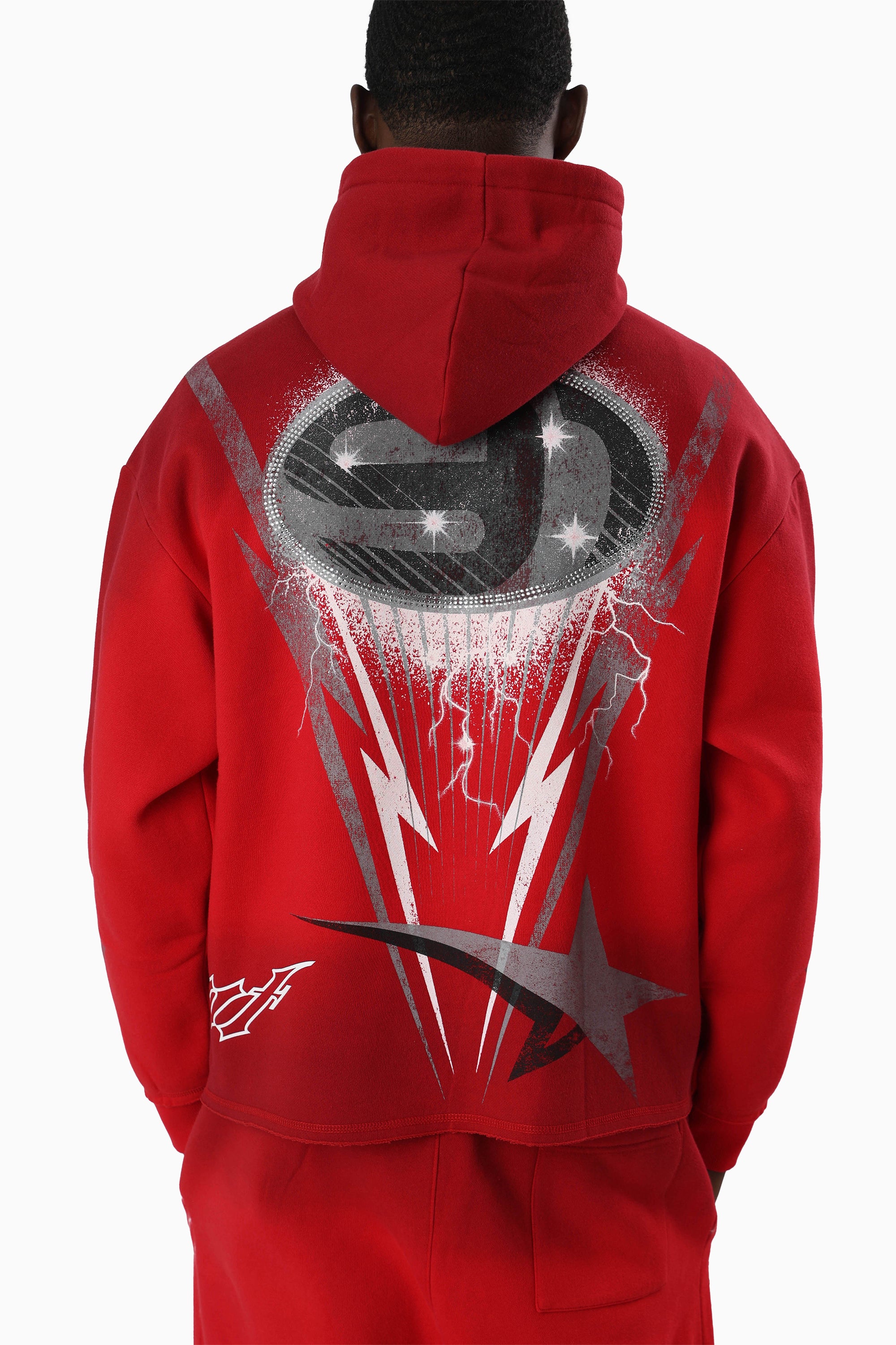 Speedway Dip Dye Hoodie - True Red