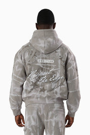 Tethers Jeweled Scarf Hoodie - Elephant