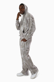 Tethers Jeweled Scarf Hoodie - Elephant