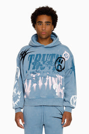 Truth Hoodie - Blue Shadow