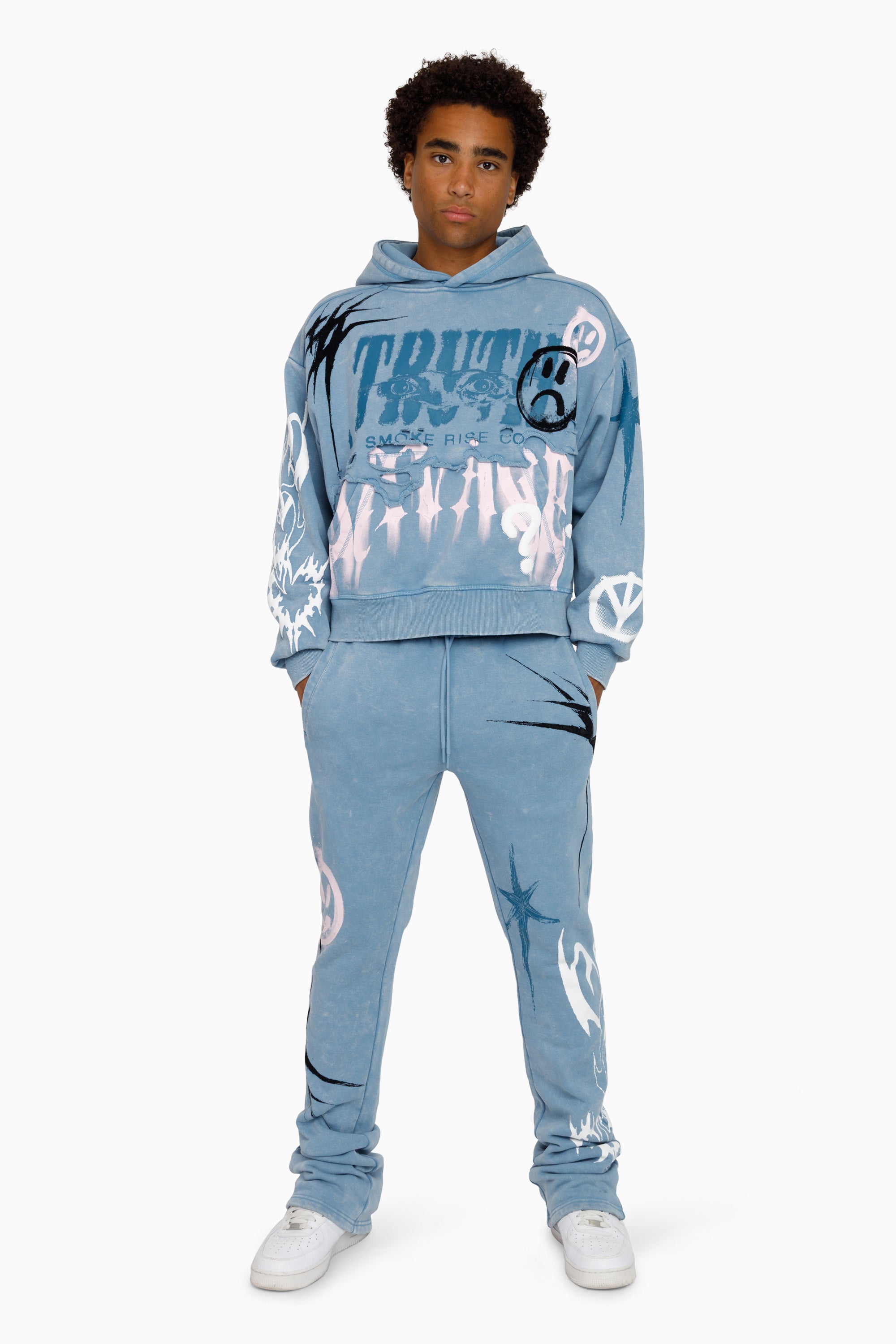 Truth Hoodie - Blue Shadow
