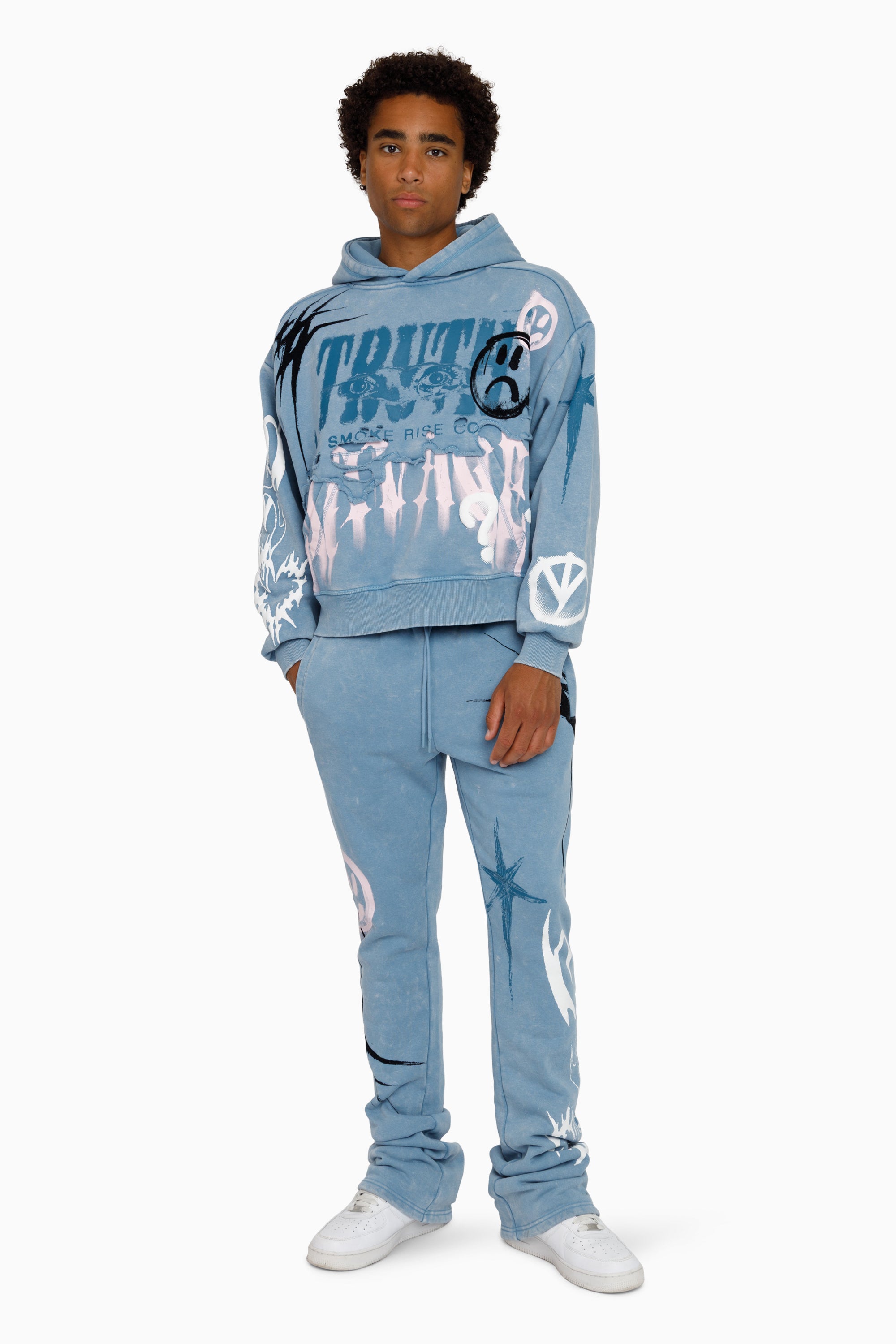 Truth Hoodie - Blue Shadow