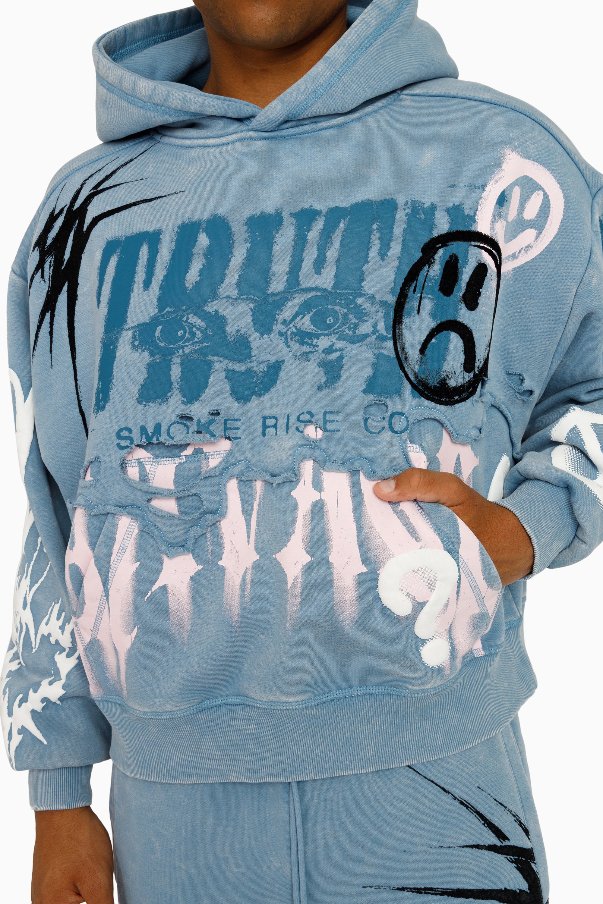 Truth Hoodie - Blue Shadow