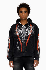 Airbrush Momentum Hoodie - Black