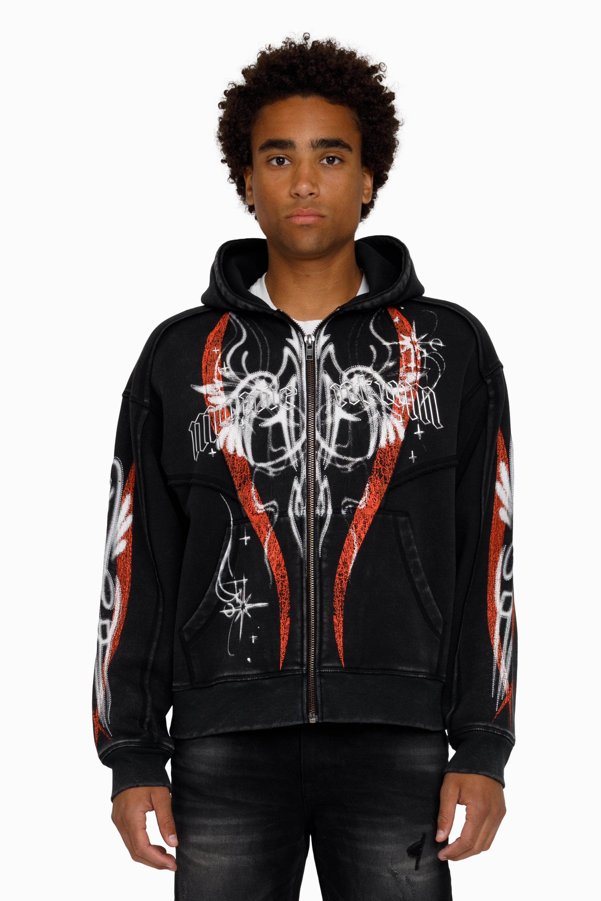 Airbrush Momentum Hoodie - Black
