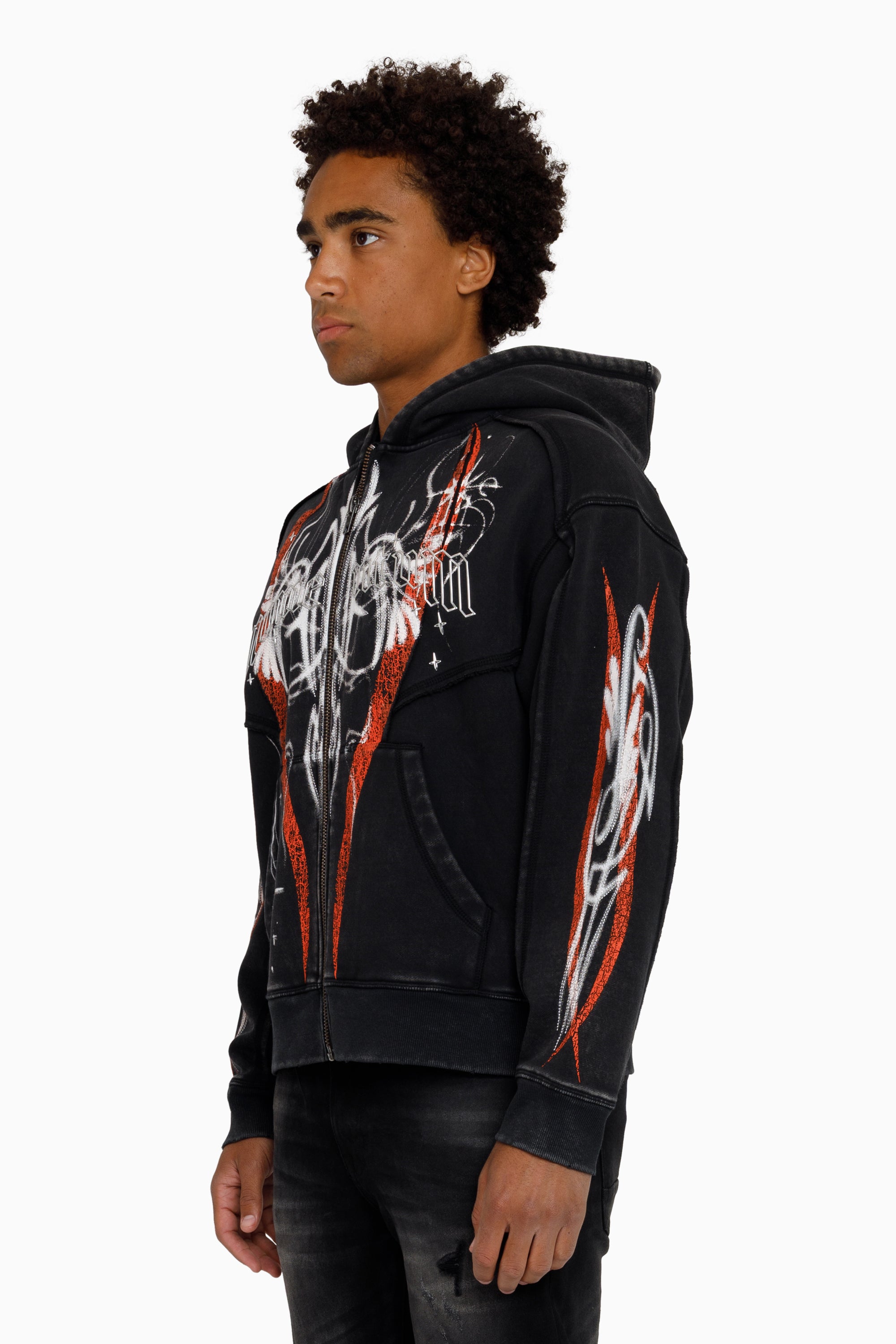 Airbrush Momentum Hoodie - Black