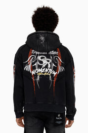 Airbrush Momentum Hoodie - Black