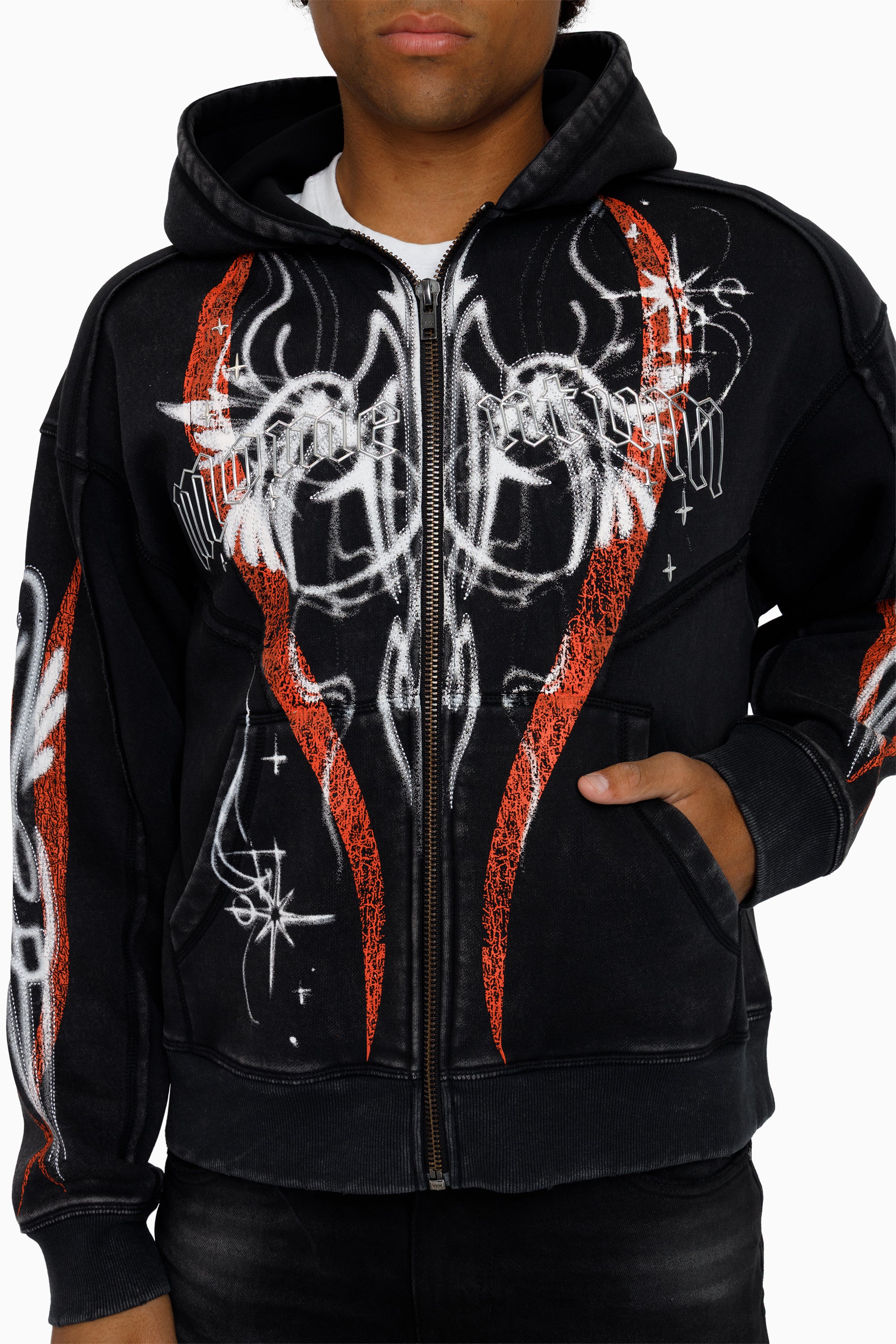 Airbrush Momentum Hoodie - Black