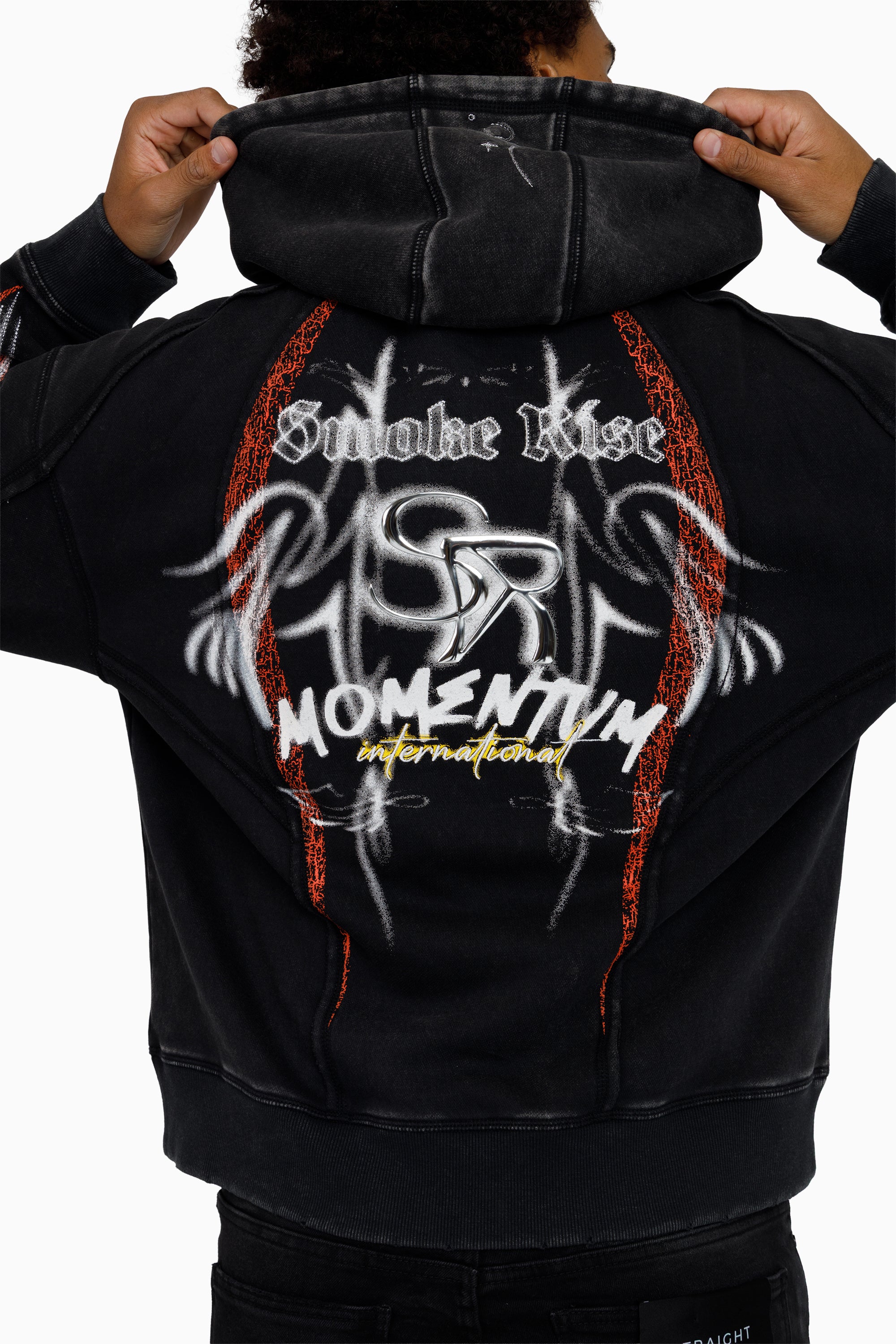 Airbrush Momentum Hoodie - Black