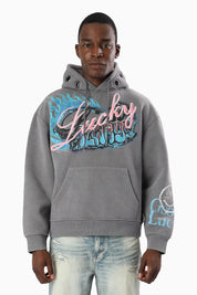 Lucky Always Hoodie - Chill Grey