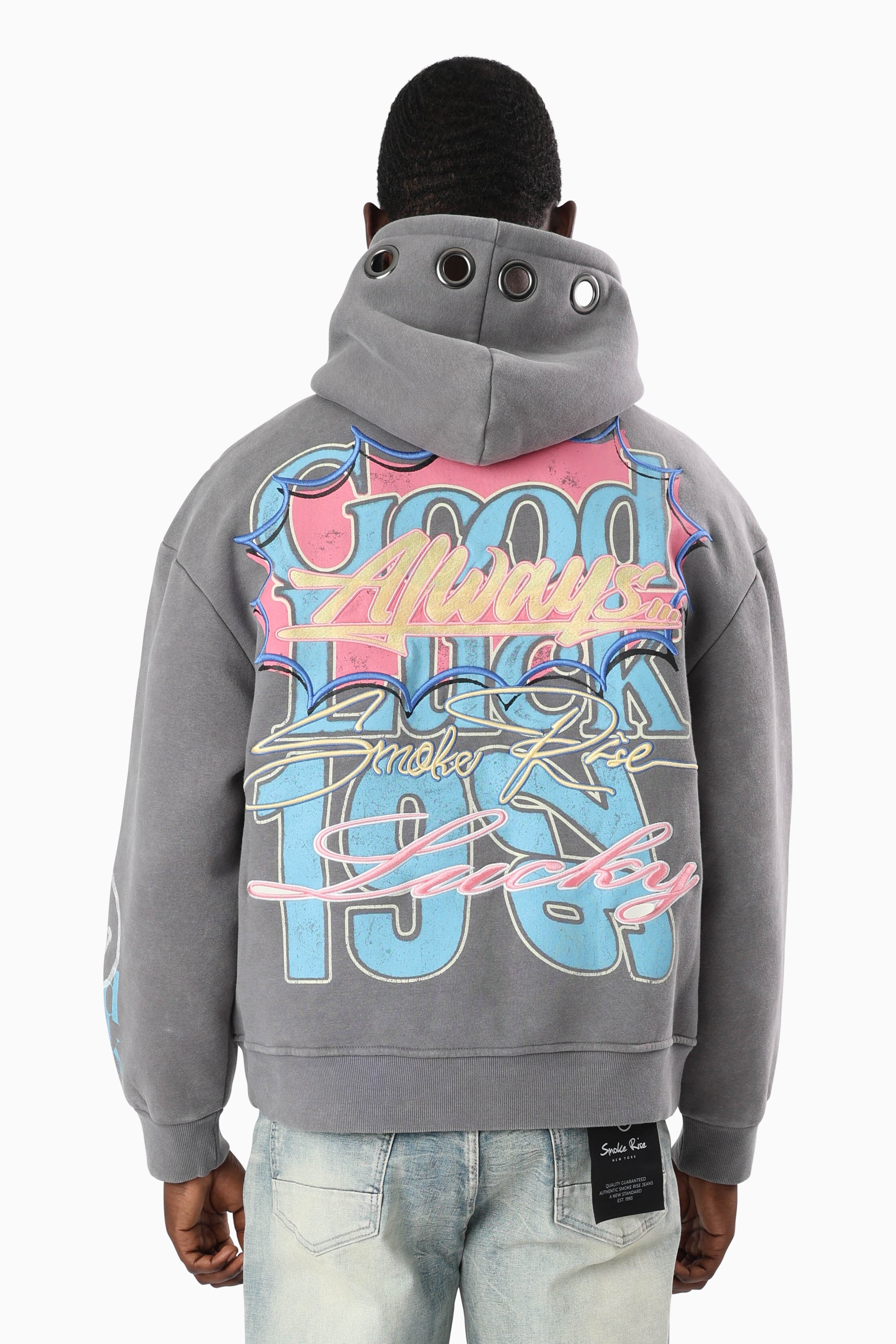 Lucky Always Hoodie - Chill Grey
