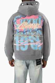 Lucky Always Hoodie - Chill Grey