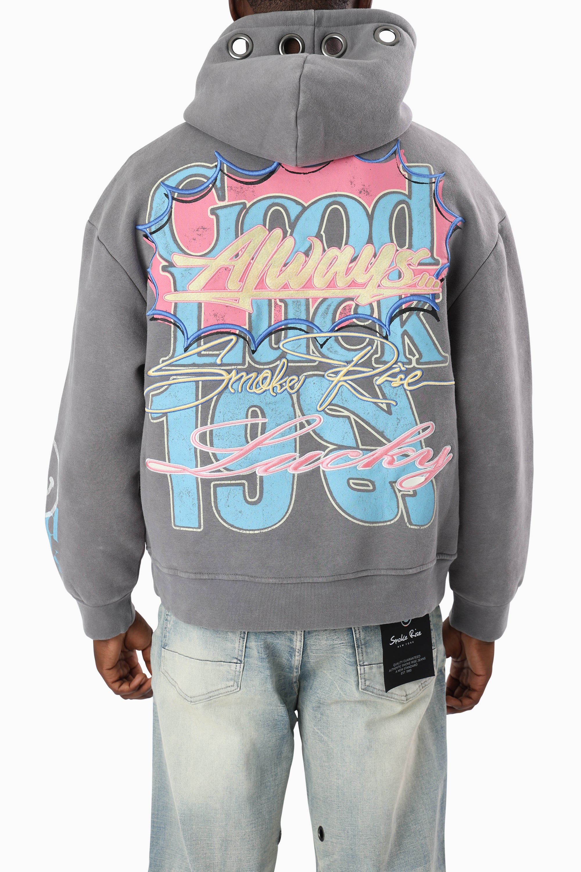 Lucky Always Hoodie - Chill Grey