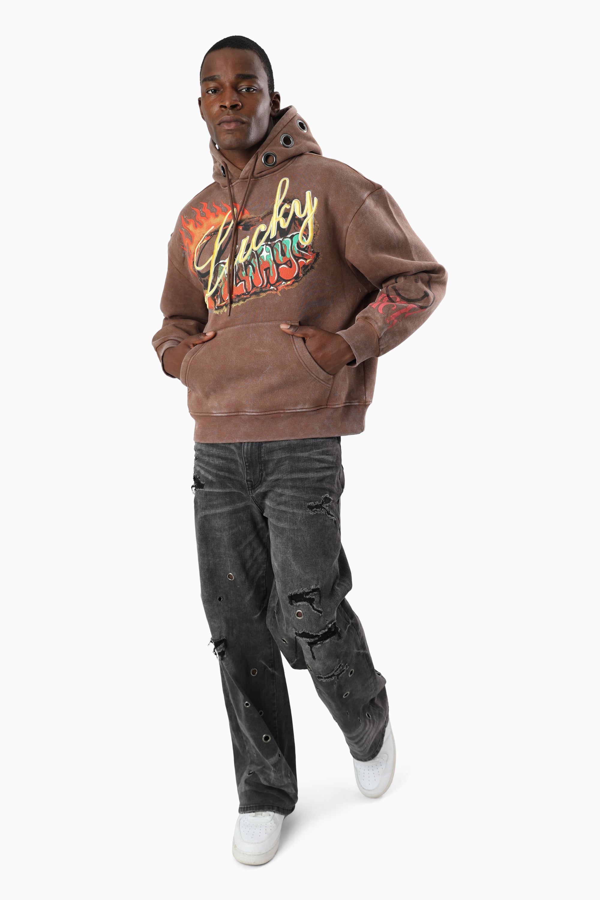 Lucky Always Hoodie - Potting Soil